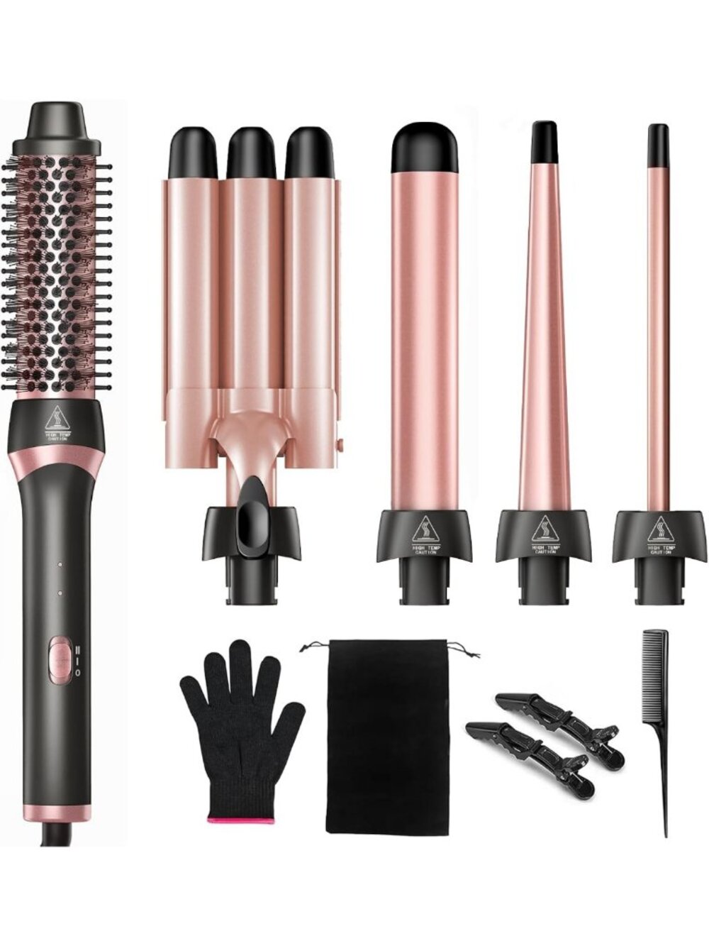 5-in-1 Curling Iron Set | Versatile Hair Styling Tools for Gorgeous Curls